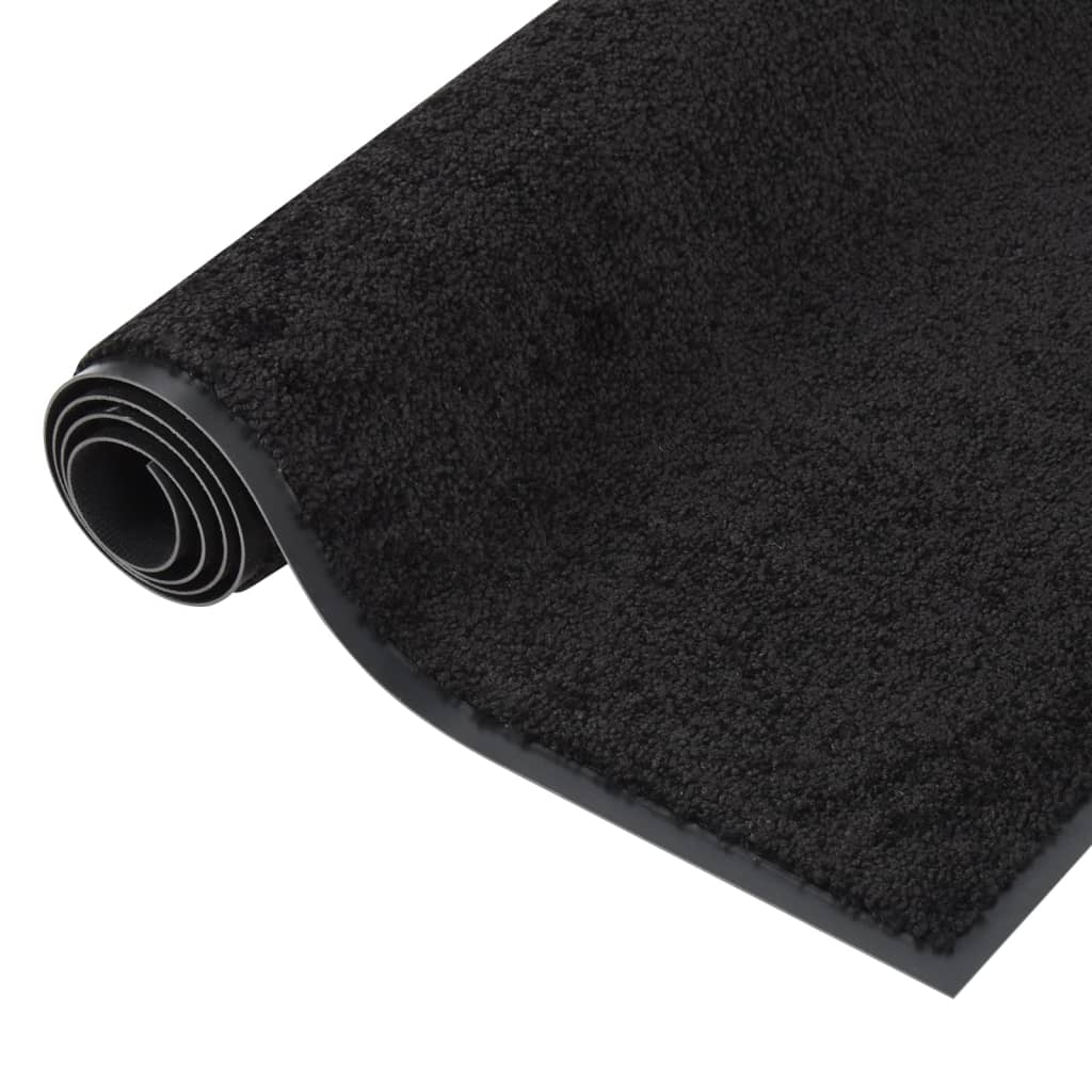 Vidaxl DOORMAT 80x120 cm noir