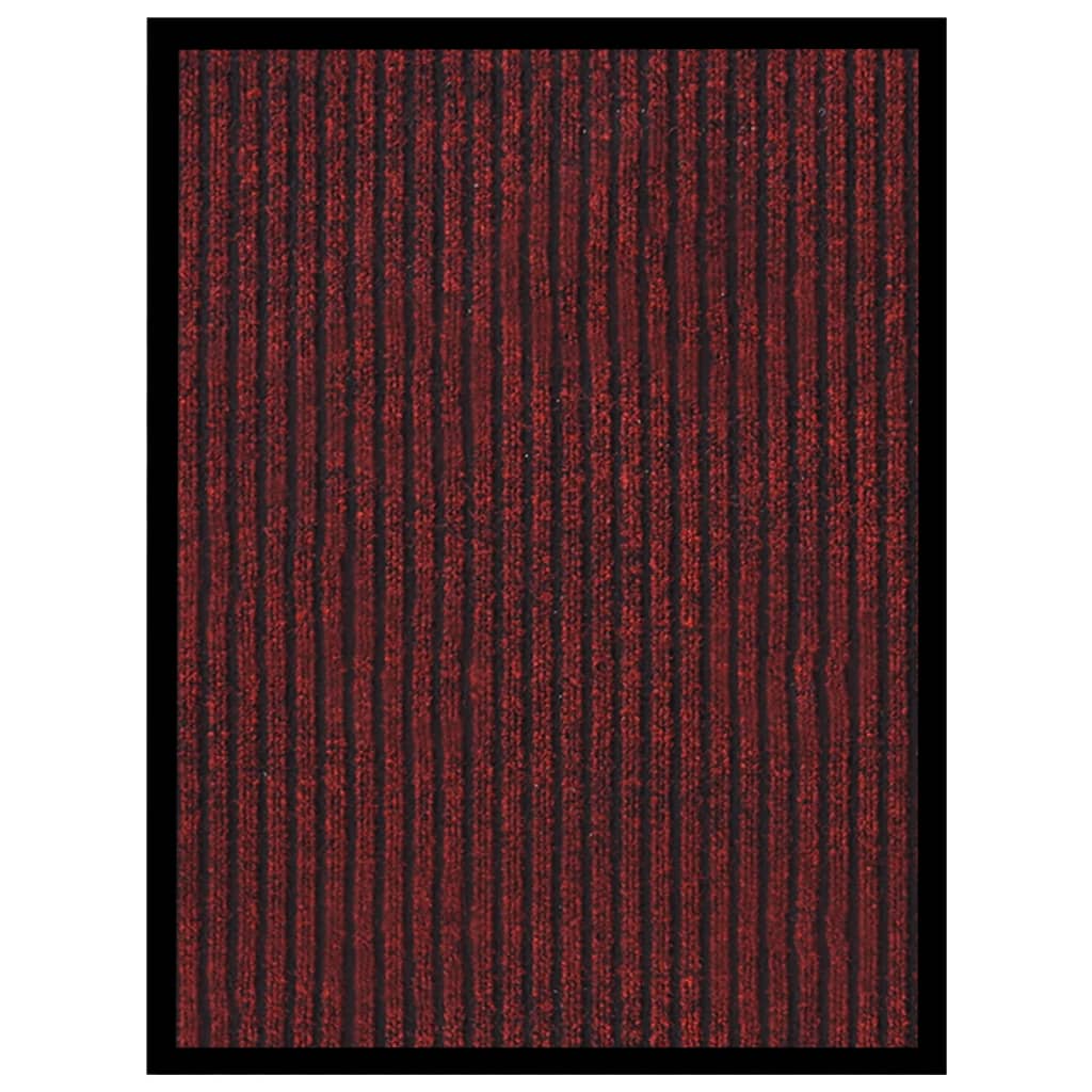 Vidaxl DOORMAT 40x60 cm rouge rayé