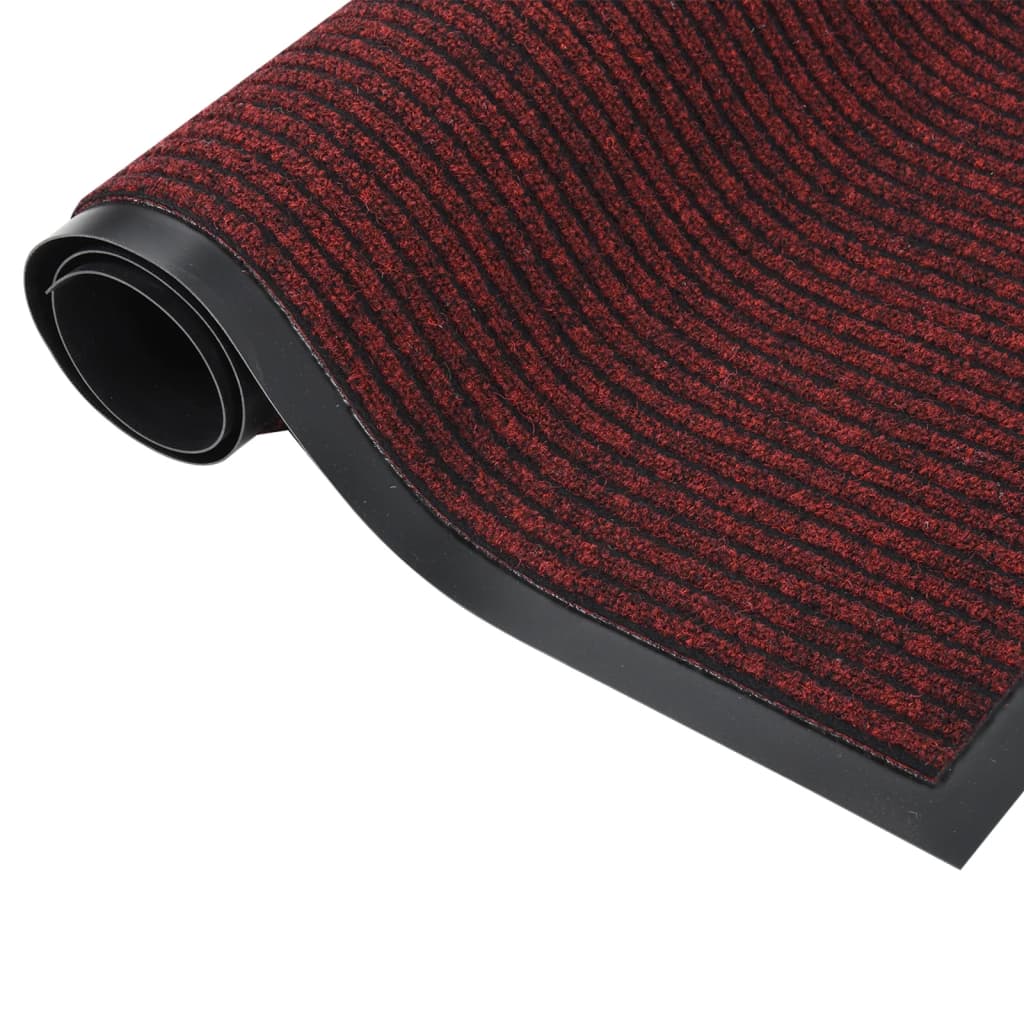 Vidaxl DOORMAT 40x60 cm rouge rayé