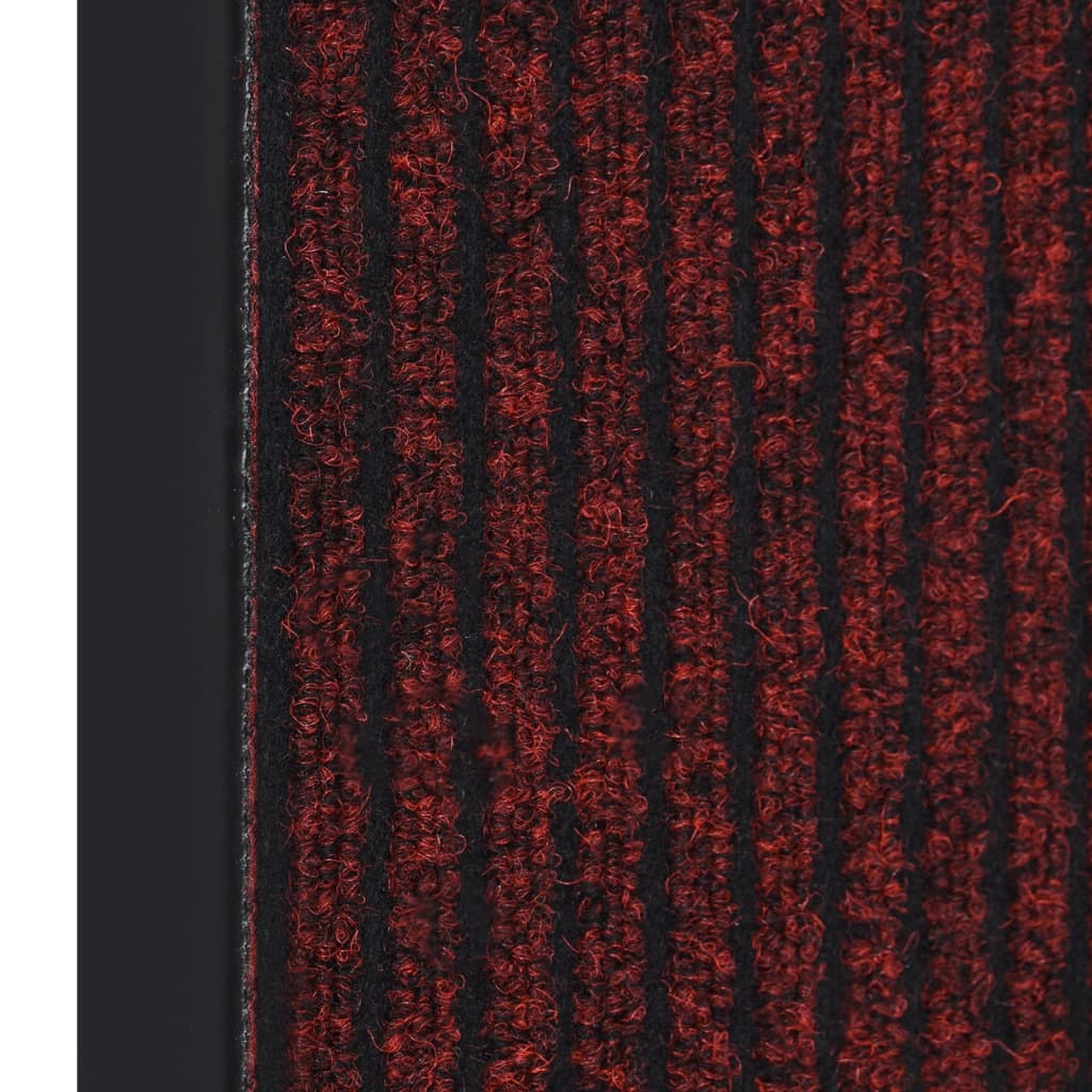 Vidaxl DOORMAT 40x60 cm rouge rayé