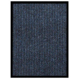 Vidaxl DOORMAT 60x80 cm Bleu rayé - afbeelding 1