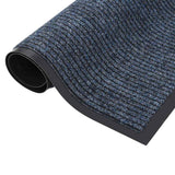 Vidaxl DOORMAT 60x80 cm Bleu rayé - afbeelding 2