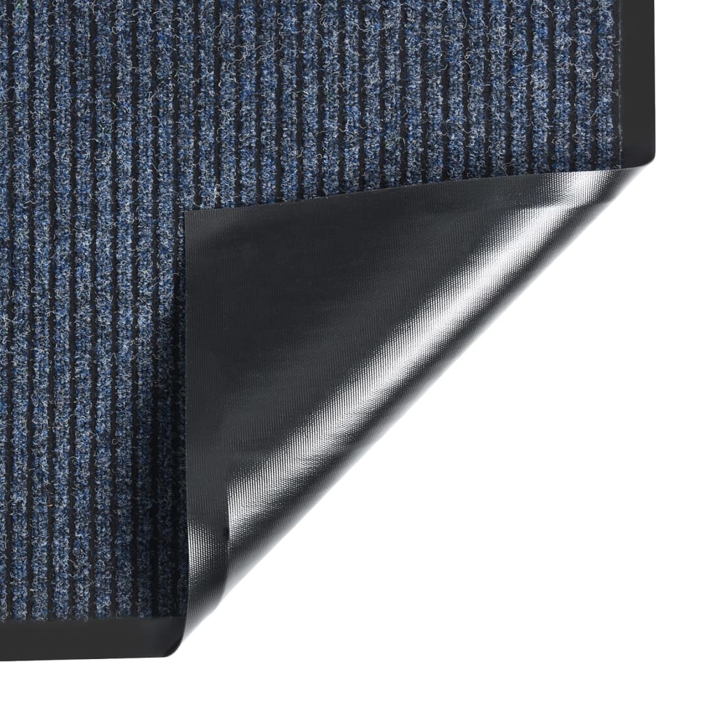 Vidaxl DOORMAT 80x120 cm Bleu rayé