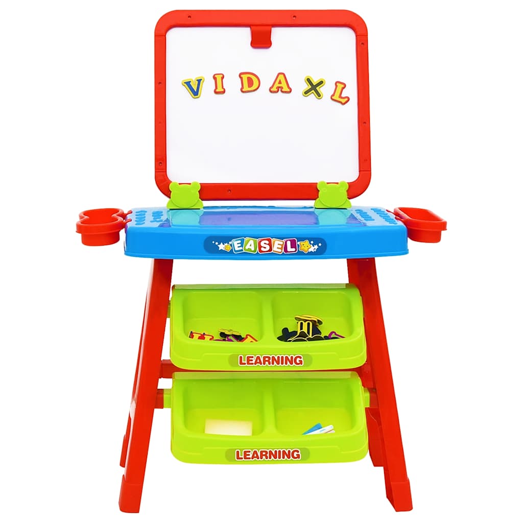 Vidaxl Story Stort for Kids Easel et apprentissage 3-en-1