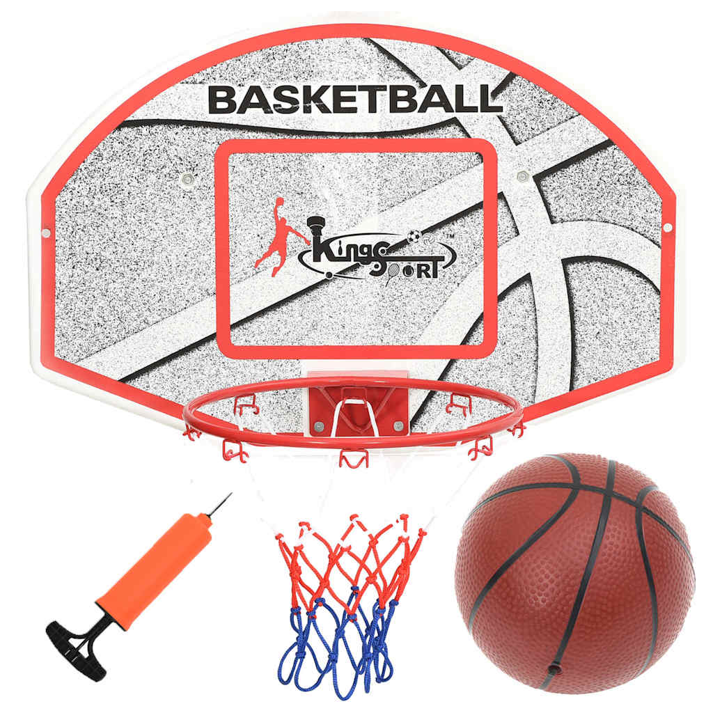 Vidaxl 5 pièces de basket-ball Montage mural 66x44,5 cm