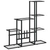 Norme de fleur vidaxl 94.5x25x88 cm en métal noir
