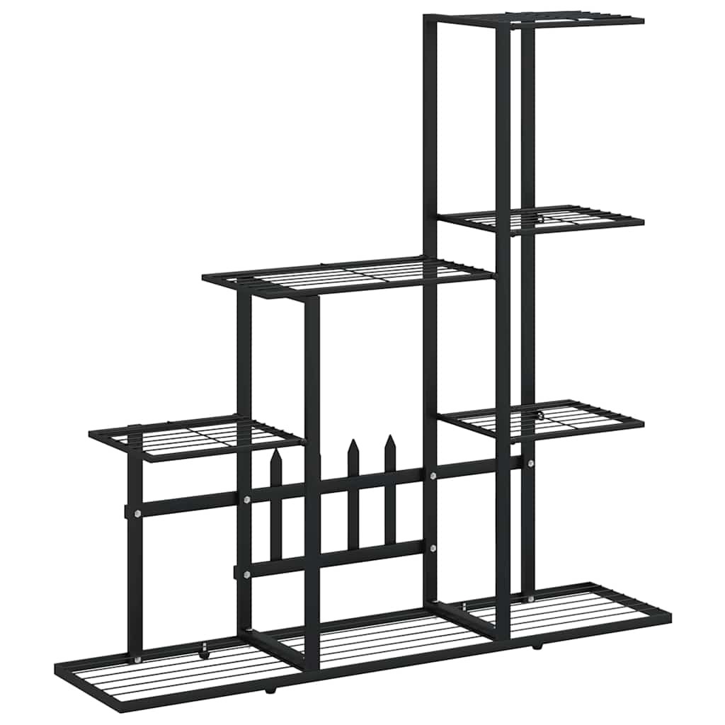 Norme de fleur vidaxl 94.5x25x88 cm en métal noir
