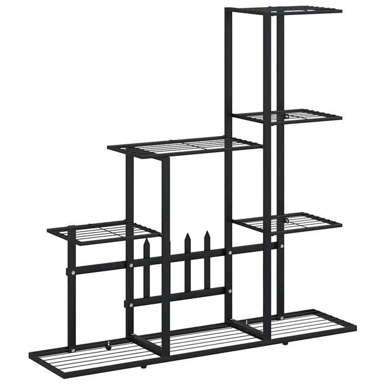 Norme de fleur vidaxl 94.5x25x88 cm en métal noir