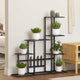 Norme de fleur vidaxl 94.5x25x88 cm en métal noir