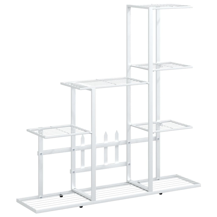 Vidaxl Flower Standard 94.5x25x88 cm métal blanc