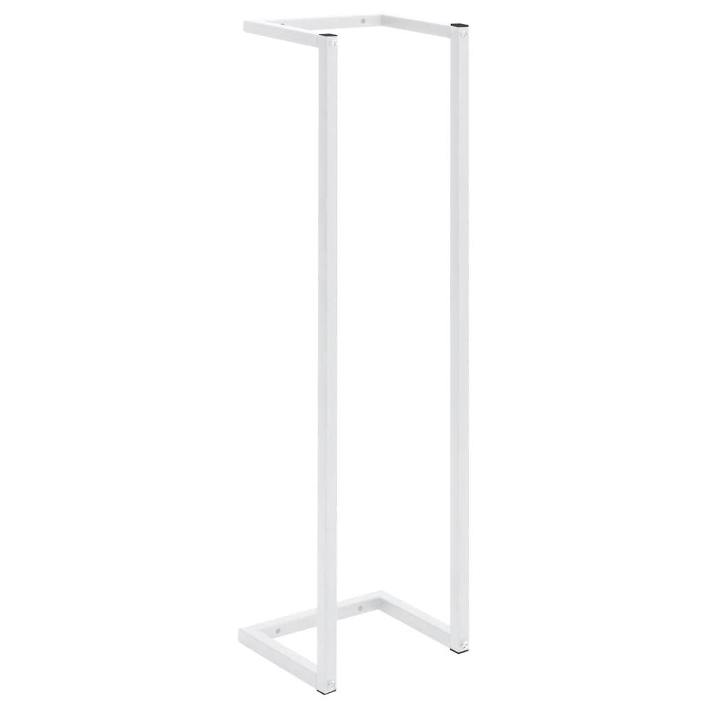 Rack de serviette Vidaxl 25x20x95 cm en acier blanc