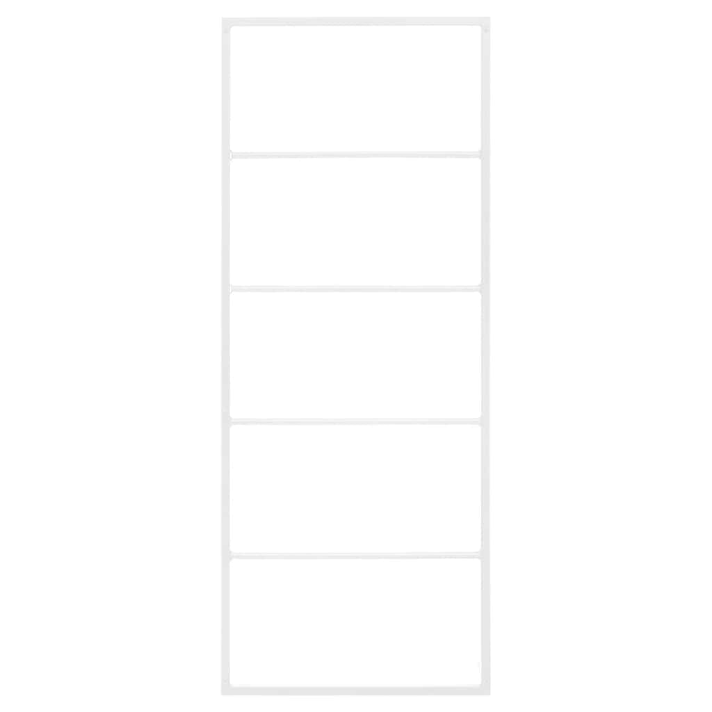 Rack de serviette Vidaxl 45x10x115 cm en acier blanc