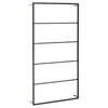 Rack de serviette Vidaxl 60x10x116 cm en acier noir