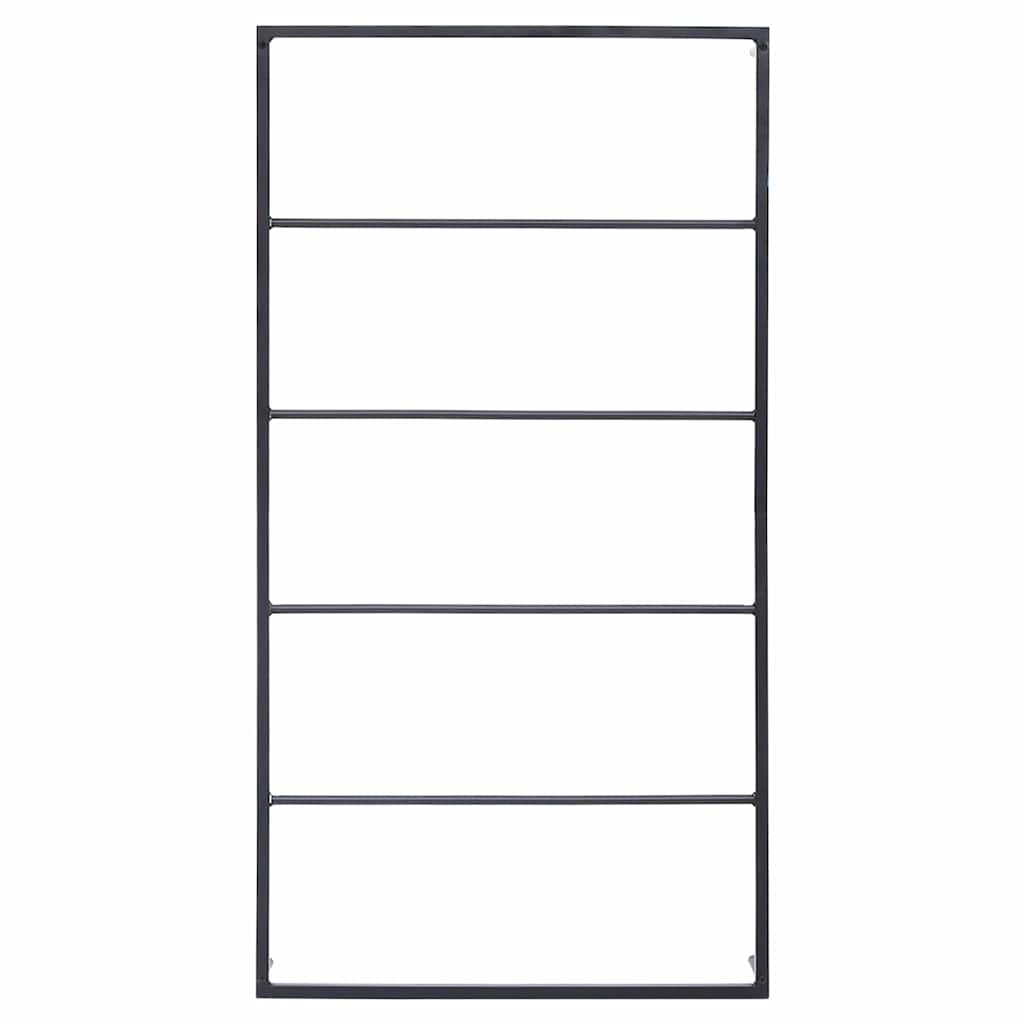 Rack de serviette Vidaxl 60x10x116 cm en acier noir