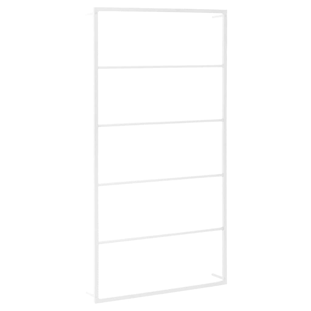 Rack de serviette Vidaxl 60x10x116 cm en acier blanc