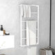 Rack de serviette Vidaxl 60x10x116 cm en acier blanc