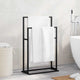 Rack de serviette vidaxl détaché 48x24x78,5 cm de fer noir
