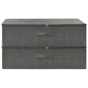 Boîtes de rangement Vidaxl 2 ST 70X40X18 CM ANTHRACITE Fabric - Color - afbeelding 3