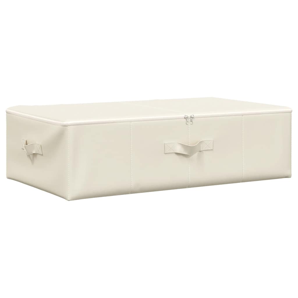 Boîte de rangement Vidaxl 70x40x18 cm Crème de tissu -colore