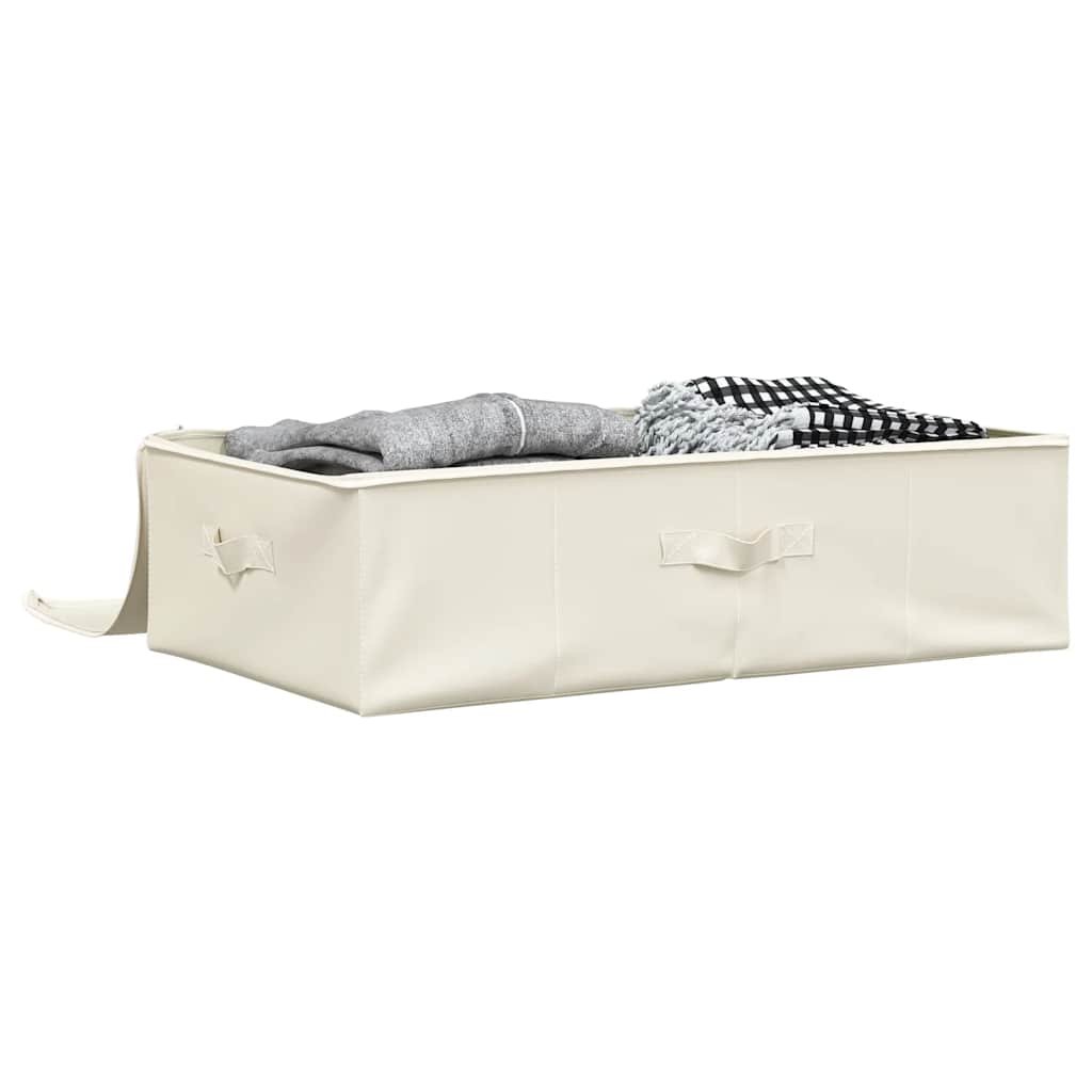 Boîte de rangement Vidaxl 70x40x18 cm Crème de tissu -colore