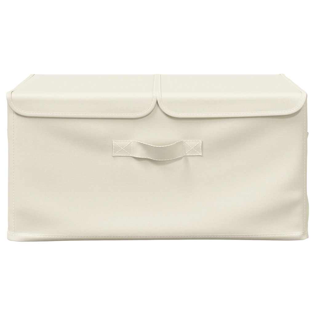 Boîtes de rangement Vidaxl 2 PCS 50x30x25 cm CRÈME COLORED