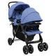 Vidaxl jumeau en tandem en acier bleu marine