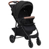Vidaxl Pram 3-en-1 en acier de couleur anthracite