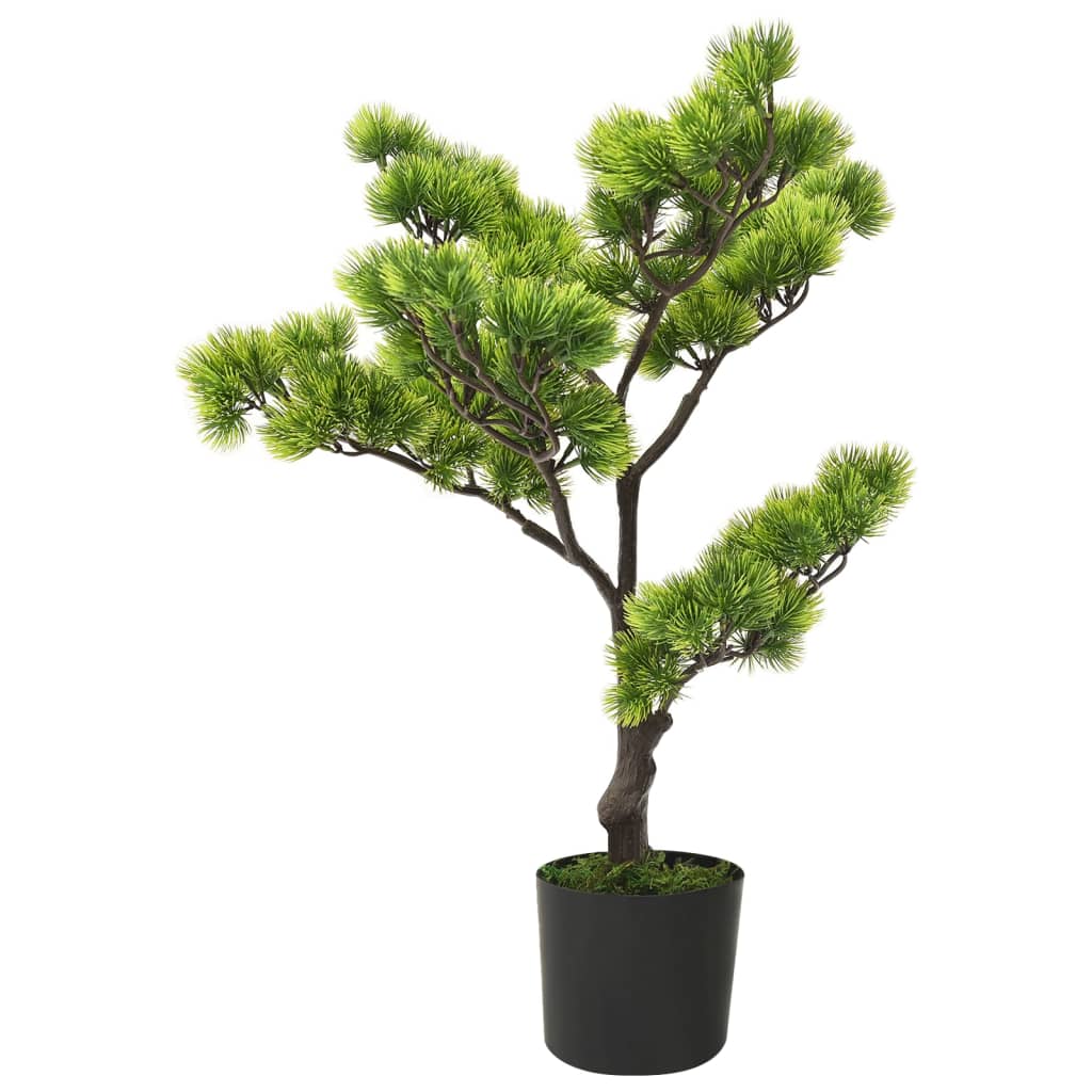 Vidaxl Plant artificiel avec pot Pinus bonsai 60 cm vert