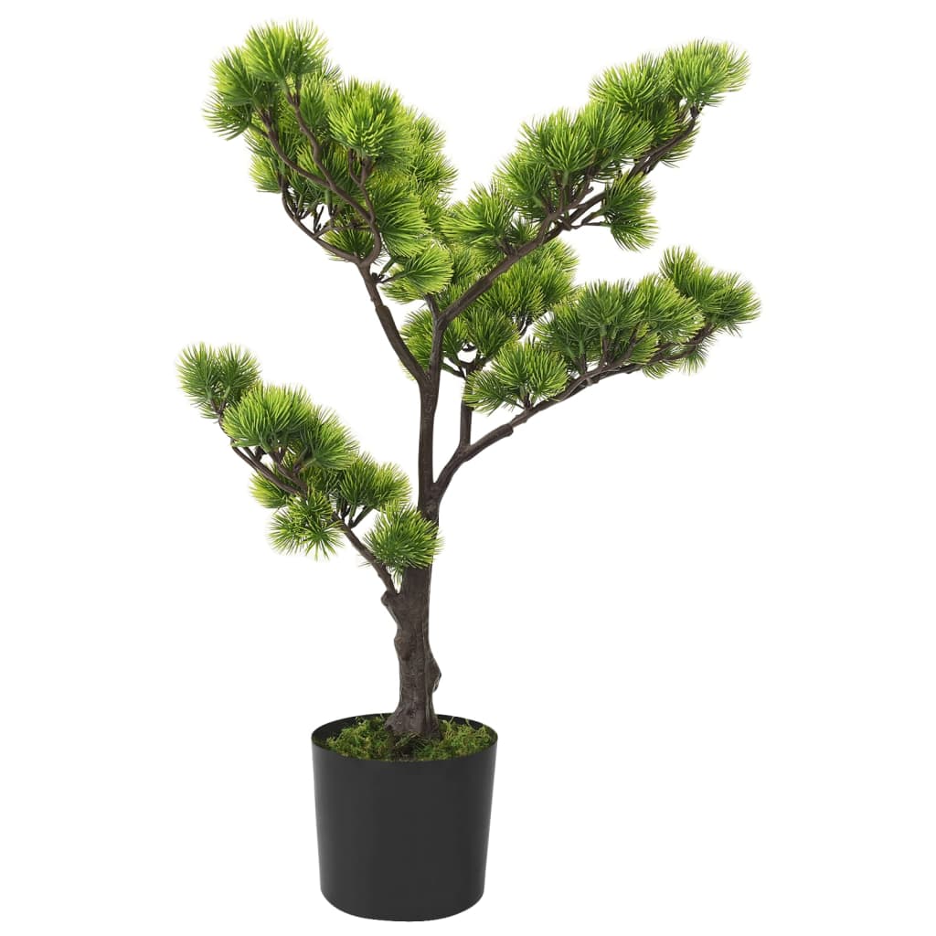 Vidaxl Plant artificiel avec pot Pinus bonsai 60 cm vert