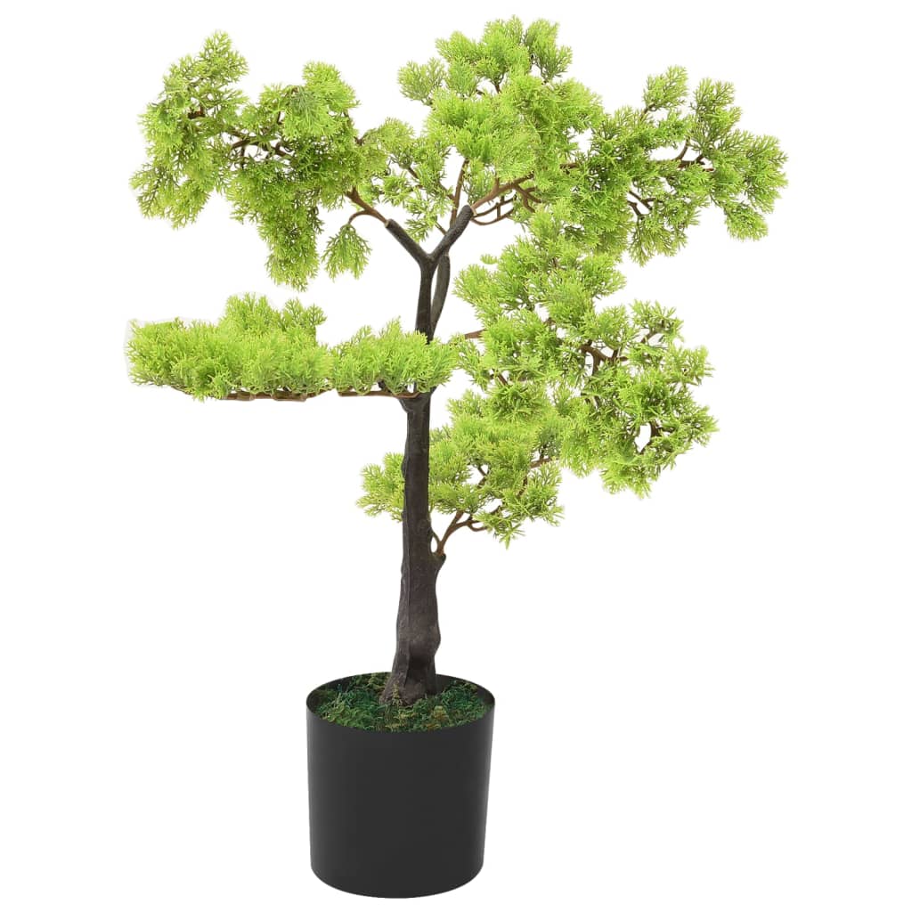 Vidaxl plante artificielle avec cipres de pot Bonsaï 60 cm vert