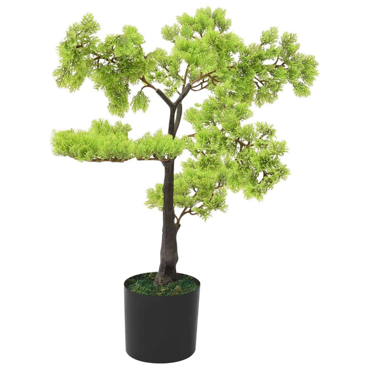 Vidaxl plante artificielle avec cipres de pot Bonsaï 60 cm vert