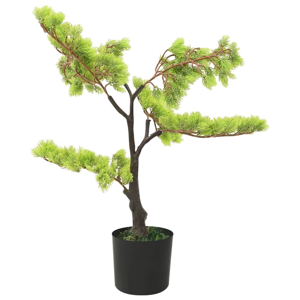 Vidaxl plante artificielle avec cipres de pot Bonsaï 60 cm vert