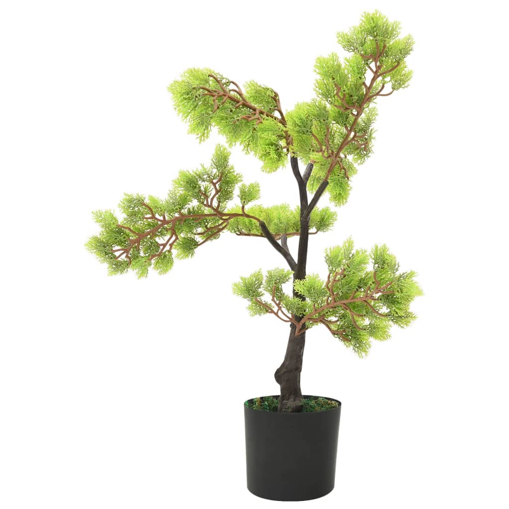 Vidaxl plante artificielle avec cipres de pot Bonsaï 60 cm vert