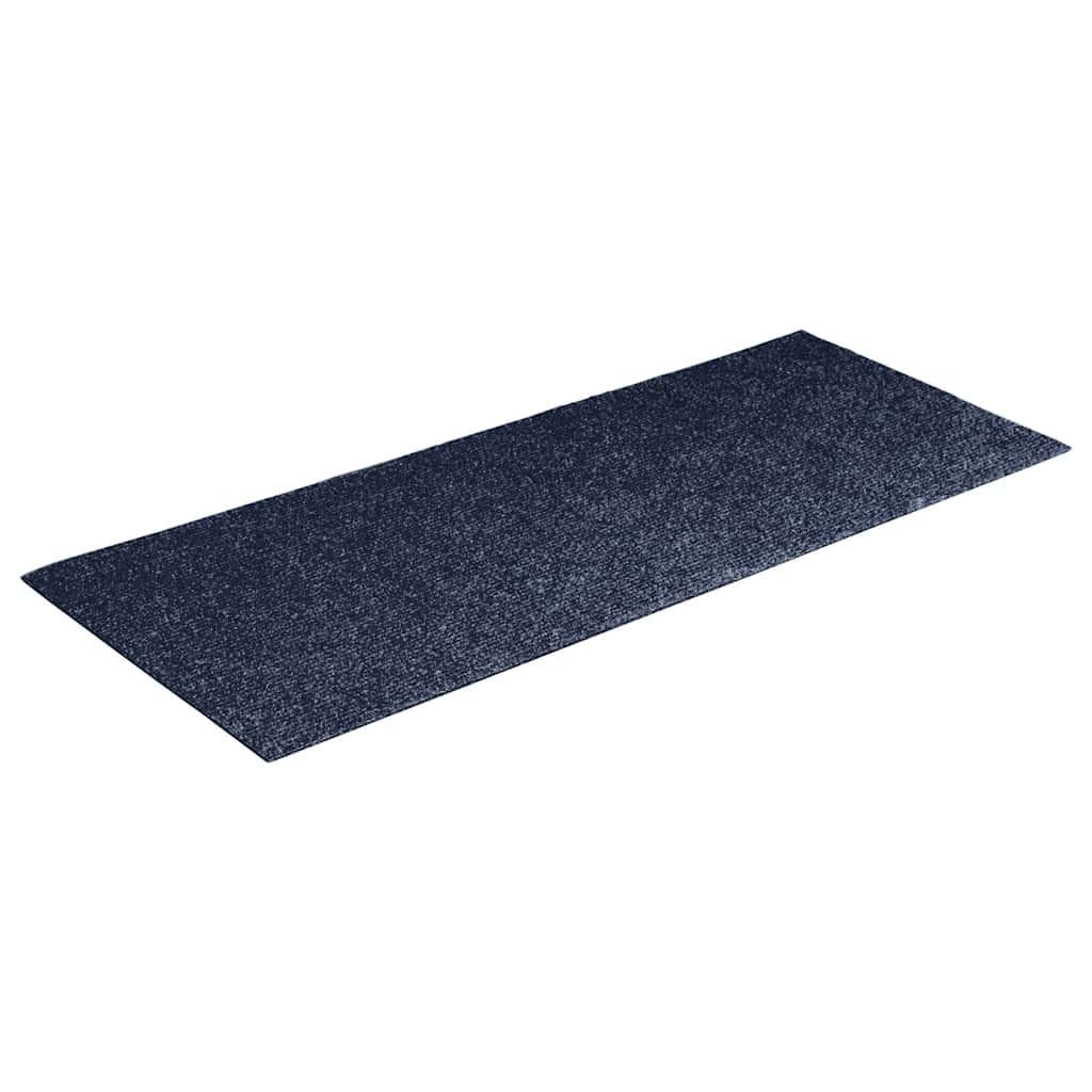 Vidaxl 15 st pedal tapis auto-adhésif rectangulaire 60x25 cm bleu gris