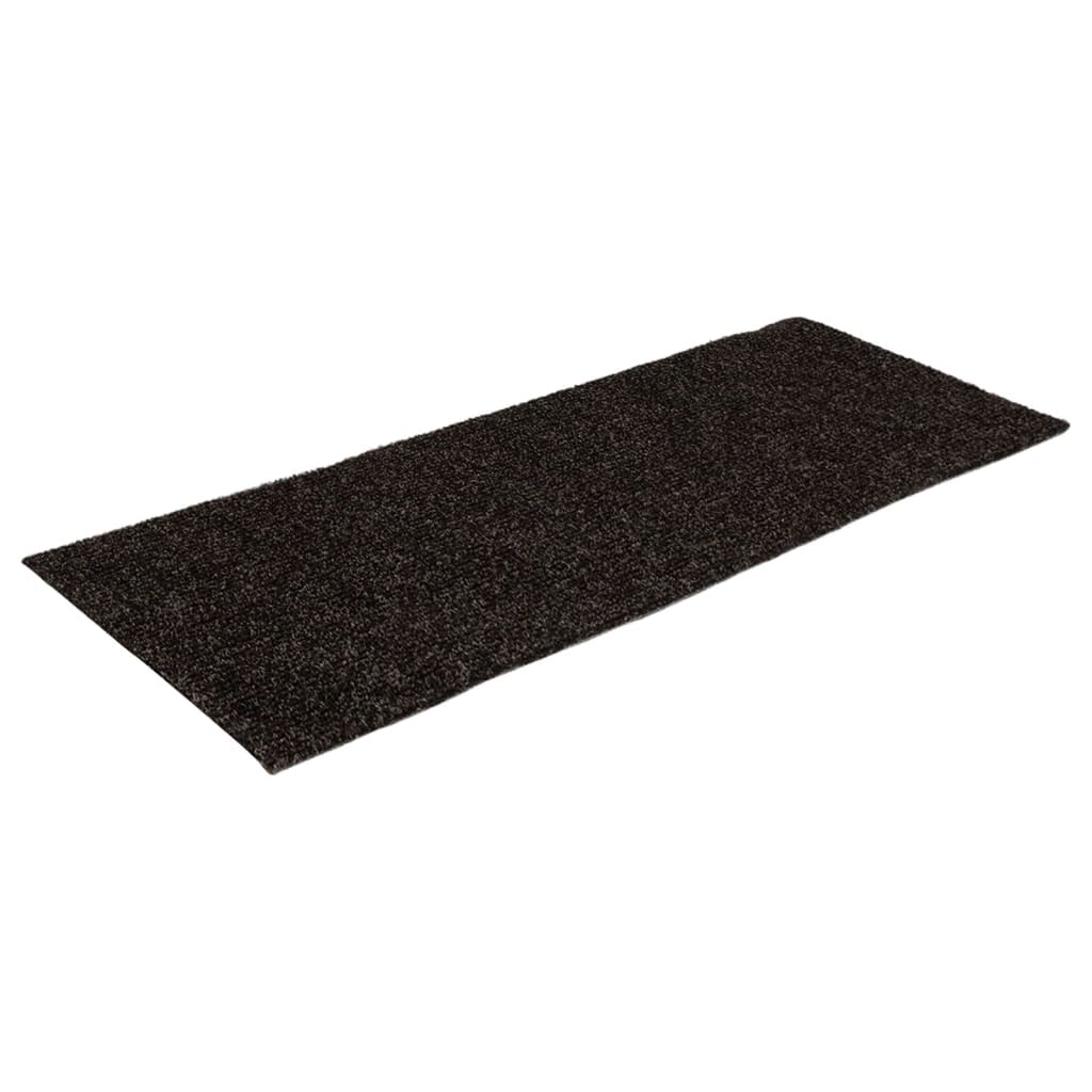 Vidaxl 15 st pédales tapis auto-adhésifs rectangulaires 60x25 cm brun