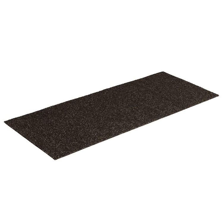 Vidaxl 15 st pedal tapis auto-adhésif rectangulaire 60x25 cm brun foncé