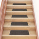 Vidaxl Mat à escalier auto-adhésif 15 st anthracite rectangulaire 60x25 cm