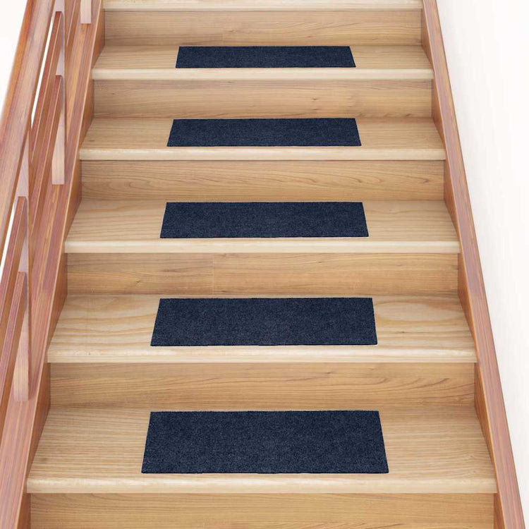 Vidaxl 15 st pedal tapis auto-adhésif rectangulaire 60x25 cm bleu