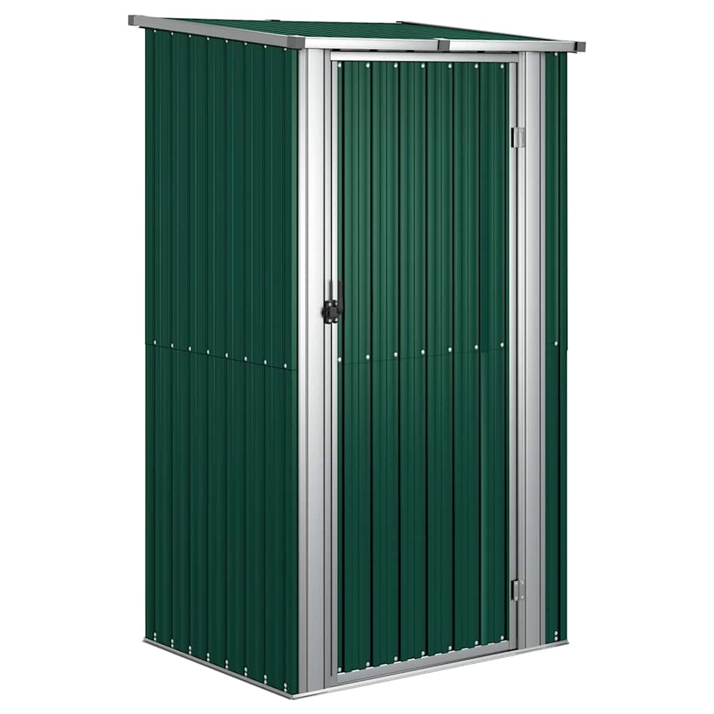 Vidaxl jardin hangar 118.5x97x209.5 cm en acier galvanisé vert