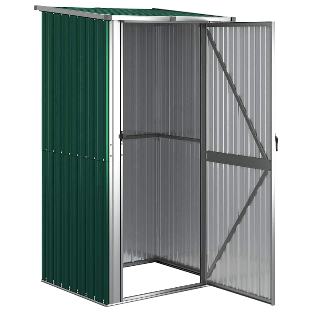 Vidaxl jardin hangar 118.5x97x209.5 cm en acier galvanisé vert