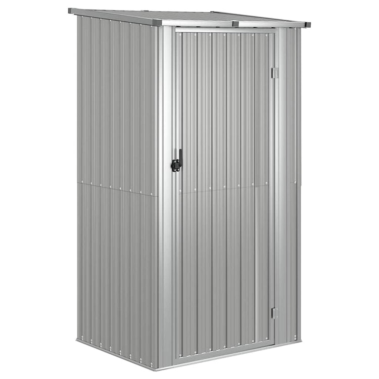 SHED JARDINE VIDAXL 118.5X97X209.5 cm Gray en acier galvanisé