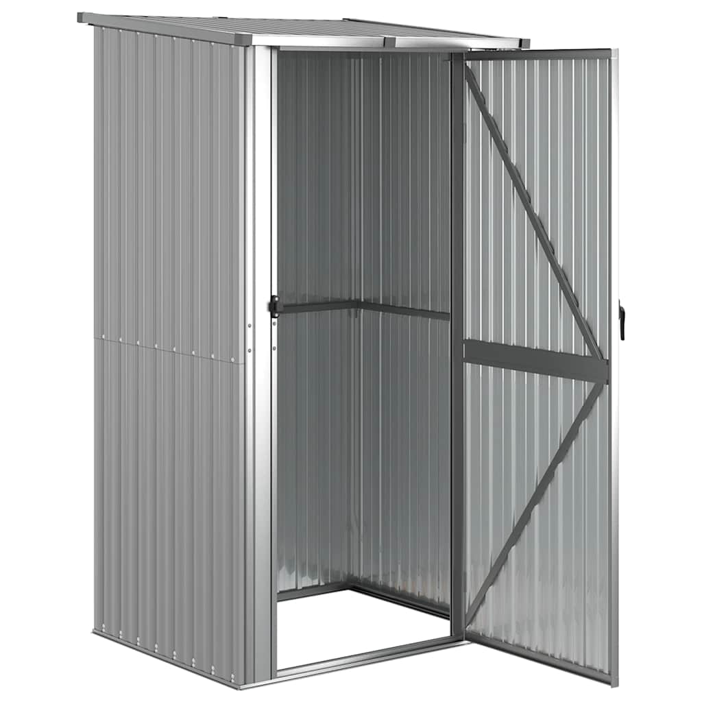 SHED JARDINE VIDAXL 118.5X97X209.5 cm Gray en acier galvanisé