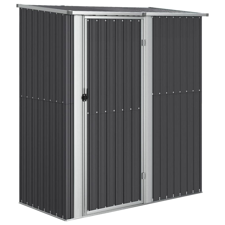 Vidaxl jardin hangar 180.5x97x209.5 cm anthracite en acier galvanisé