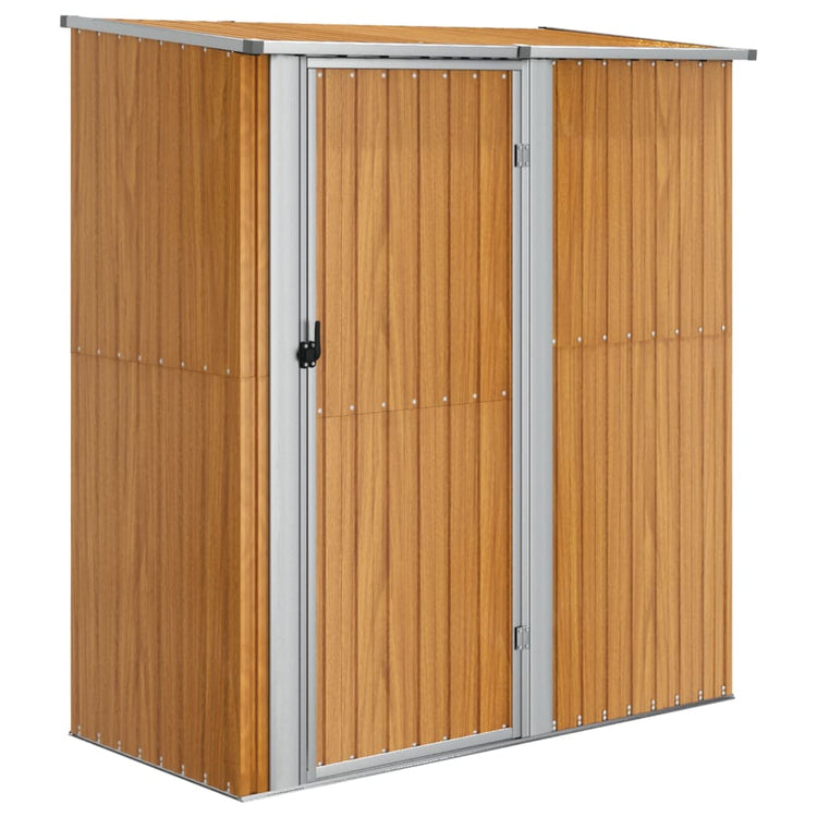 SHED JARDINE VIDAXL 180.5X97X209.5 cm Brown en acier galvanisé