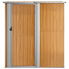 SHED JARDINE VIDAXL 180.5X97X209.5 cm Brown en acier galvanisé