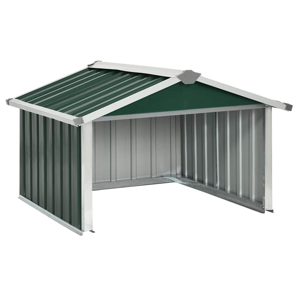 Couverture Vidaxl pour la tondeuse à gazon robotique 92x97x63 cm en acier vert