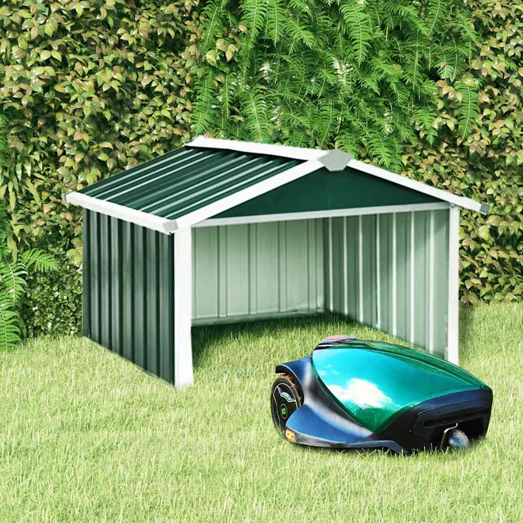 Couverture Vidaxl pour la tondeuse à gazon robotique 92x97x63 cm en acier vert