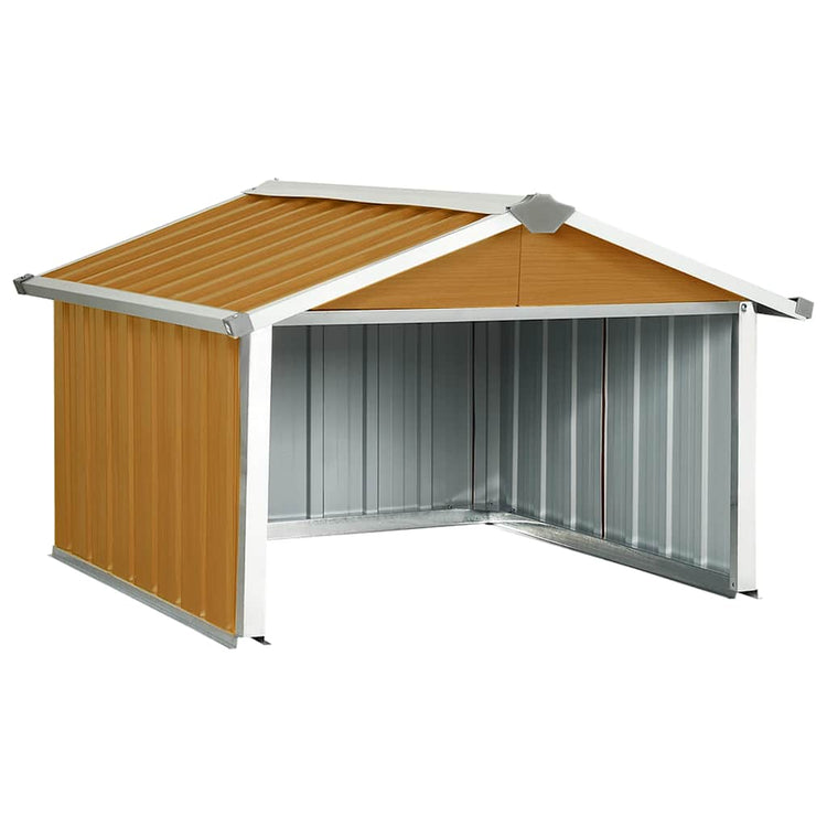 Couverture Vidaxl pour la tondeuse à gazon robotique 92x97x63 cm en acier brun