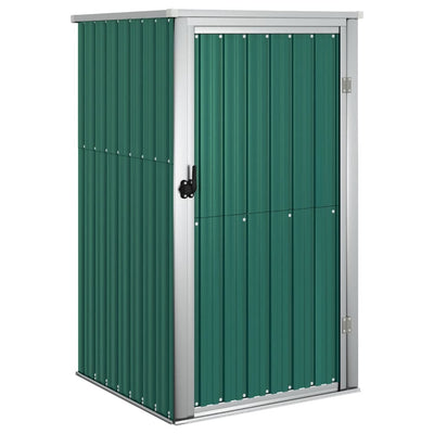 Vidaxl jardin hangar 88x89x161 cm en acier galvanisé vert