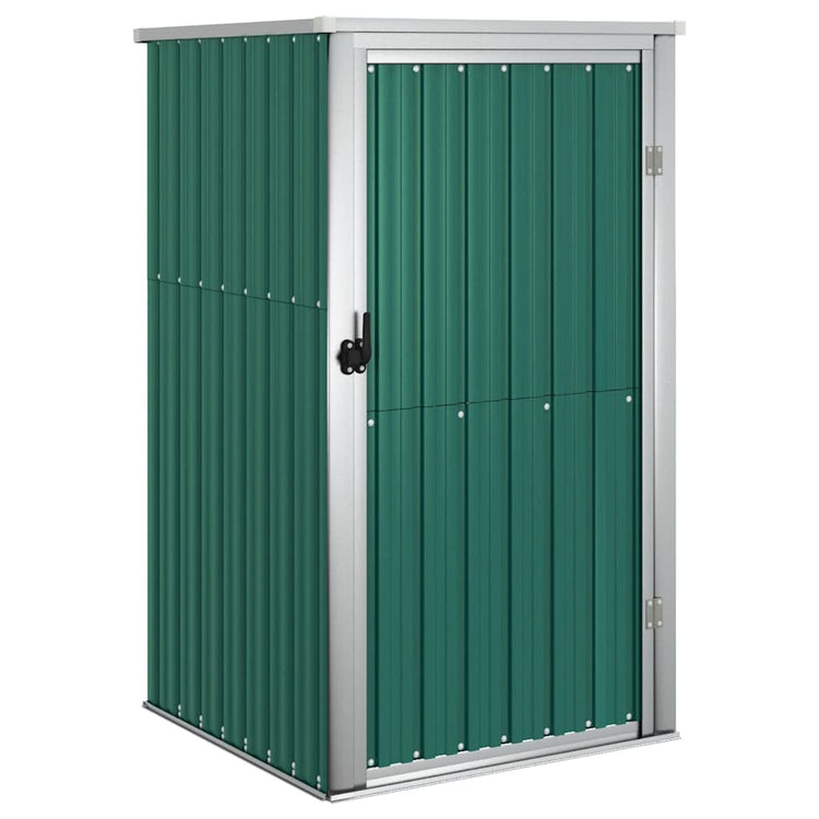 Vidaxl jardin hangar 88x89x161 cm en acier galvanisé vert